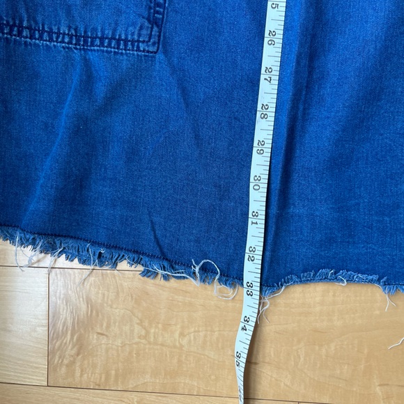 Blue Chambray Sleeveless Tunic Dress / Top - Picture 9 of 9